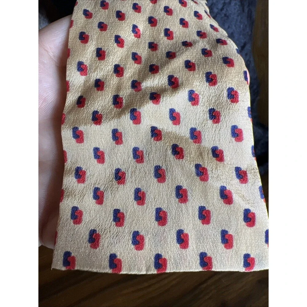 RARE Vintage Vicky Davis Vera All Silk Tout Soie Scarf Red Black Geometric 47